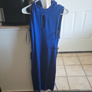 Bebe Blue Sheath Cocktail Dress